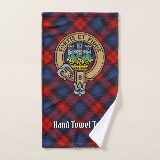 Conjunto De Toalhas Clan MacLachlan Crest sobre Tartan (Toalha de mão)