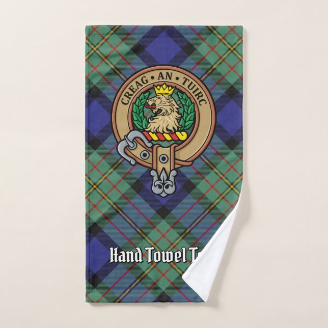 Conjunto De Toalhas Clan MacLaren Crest sobre Tartan (Toalha de mão)