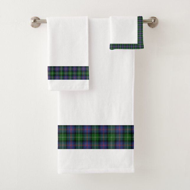 Conjunto De Toalhas Clan Sutherland Tartan (Insitu)