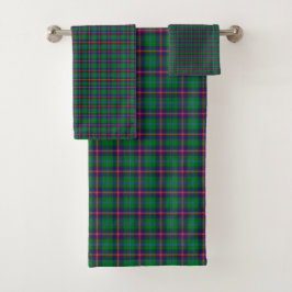 Conjunto De Toalhas Clan Young Tartan Xadrez