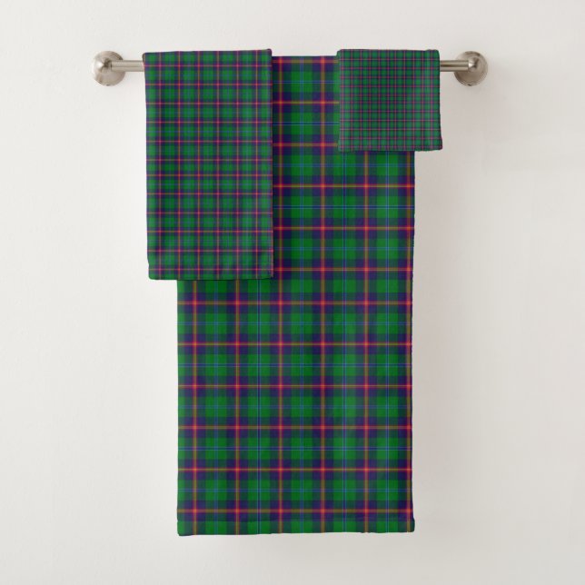 Conjunto De Toalhas Clan Young Tartan Xadrez (Insitu)