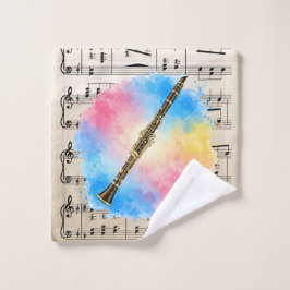 Conjunto De Toalhas Clarinet Harmony: Cores d'água coloridas