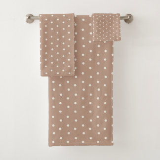 Conjunto De Toalhas Classic Brown Polka Dot Baby Towel Set