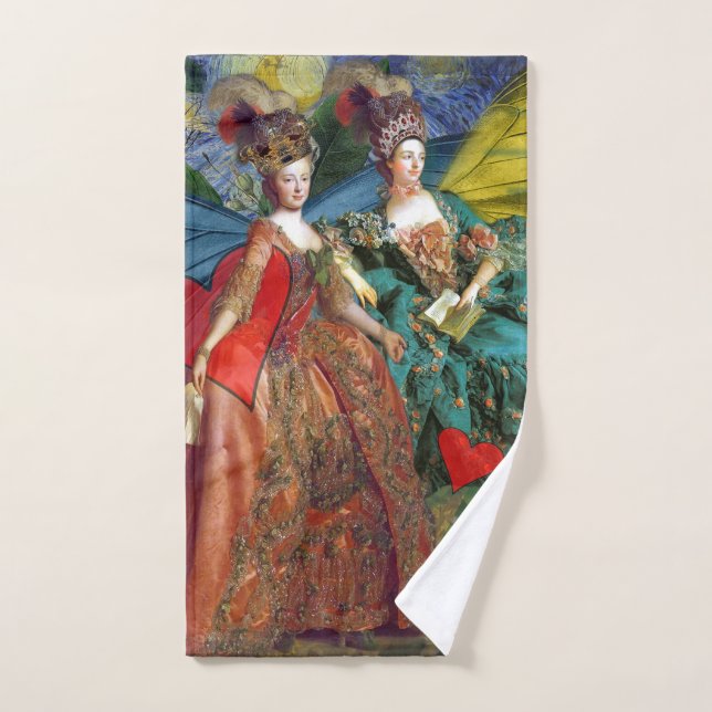 Conjunto De Toalhas Clássica Gemini Whimsical Butterfly Mulher (Toalha de mão)