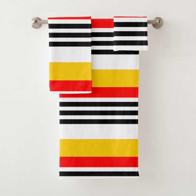 Conjunto de toalhas clássico Stripe espanhol (Insitu)