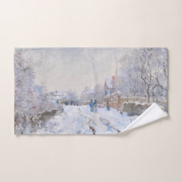 Conjunto De Toalhas Claude Monet - Cena de Neve na Argentina