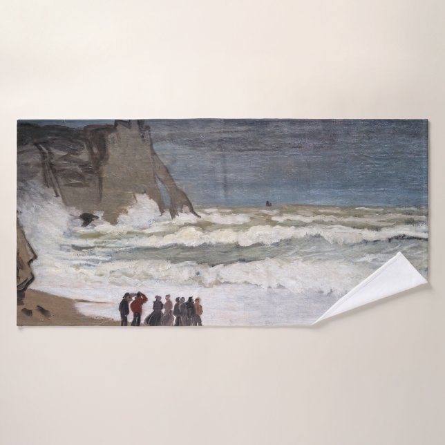 Conjunto De Toalhas Claude Monet - Mar duro em Etretat (Toalha de Banho)