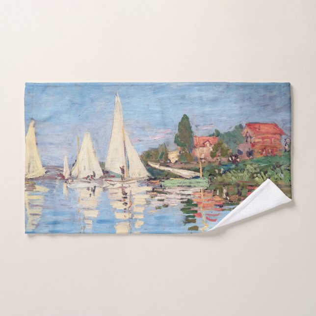 Conjunto De Toalhas Claude Monet - Regattas em Argenteuil (Toalha de mão)