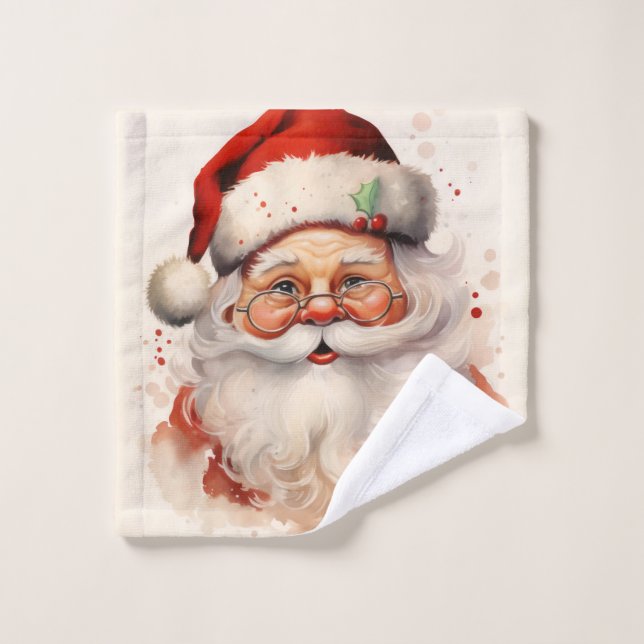Conjunto De Toalhas Claus do Quic Santa (Pano de lavar)