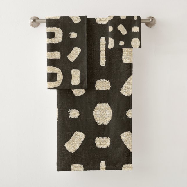 Conjunto De Toalhas Coágulo de lama de Kuba Africano (Insitu)