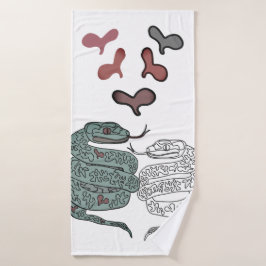 Conjunto De Toalhas Cobra Hearts impressão