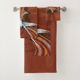 Conjunto De Toalhas Cockatiel aborígene australiano