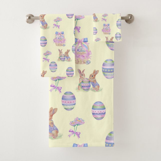 Conjunto de Toalhas Coelhinhos de Ovo (Insitu)
