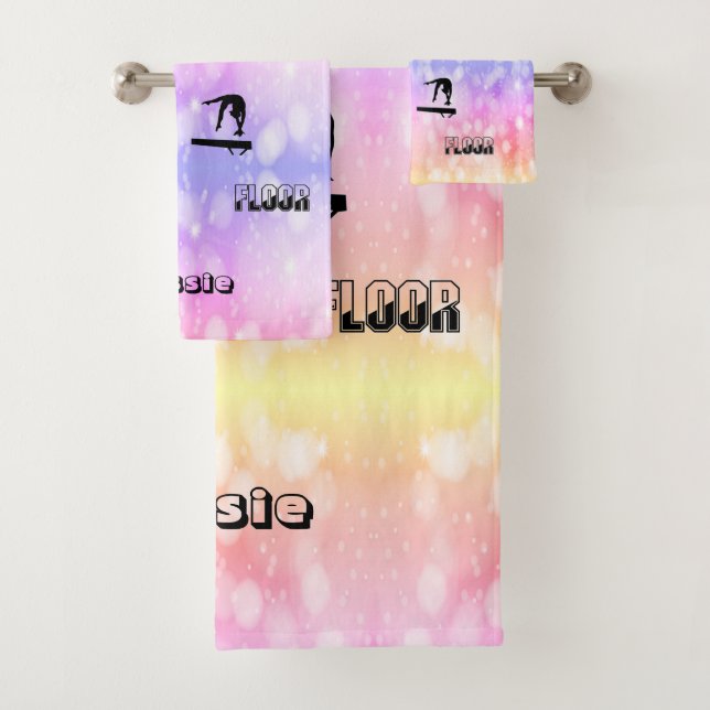 Conjunto De Toalhas Cofre de ginástica, Bares, Feixe, Peça de Chão 3 (Insitu)