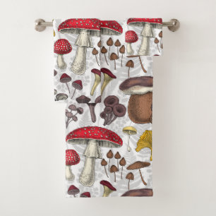 Conjunto De Toalhas Cogumelos selvagens