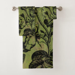 Conjunto De Toalhas Colagem de Chave do Caveira Gótica