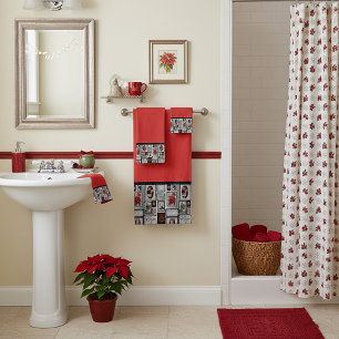 Conjunto De Toalhas Colagem de Natal