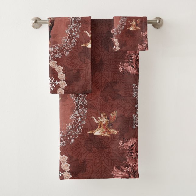 Conjunto De Toalhas Colagem de Vintage (Insitu)