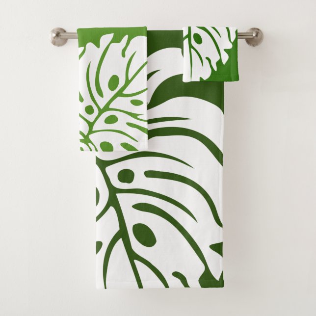 Conjunto De Toalhas colcha hawaiana moderna tropical (Insitu)