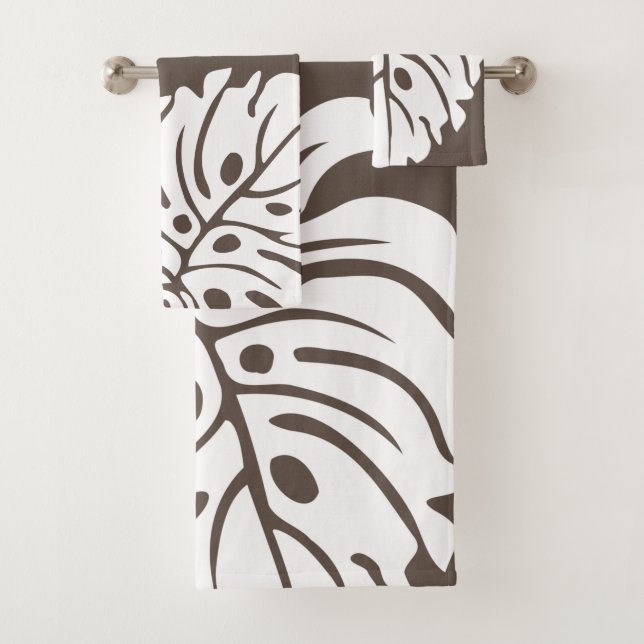 Conjunto De Toalhas colcha hawaiana moderna tropical (Insitu)