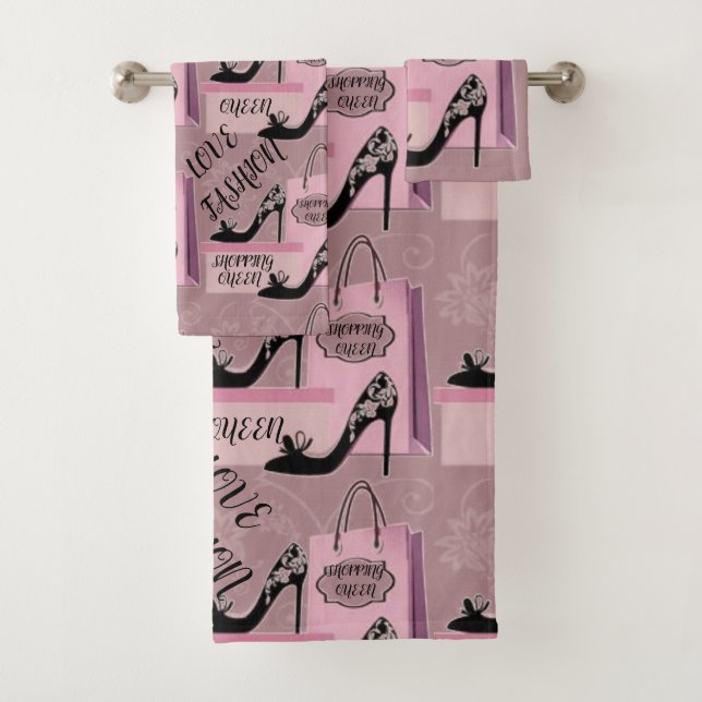 CONJUNTO DE TOALHAS COLEÇÃO DA RAINHA DA COMPRA (Insitu)