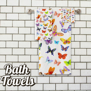 Conjunto De Toalhas Coleção de Borboletas Decorativas