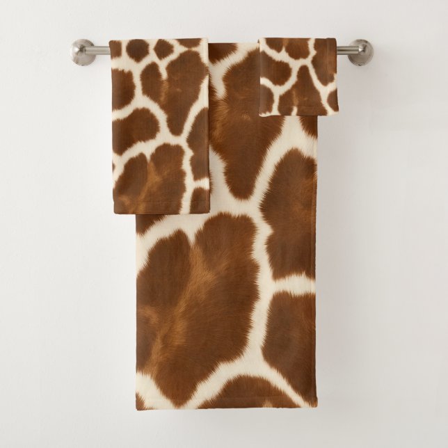 Conjunto De Toalhas Coleção de Couros Faux Cow Faux Trendy (Insitu)