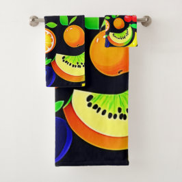 Conjunto De Toalhas Coleção de Frutas Brilhantes