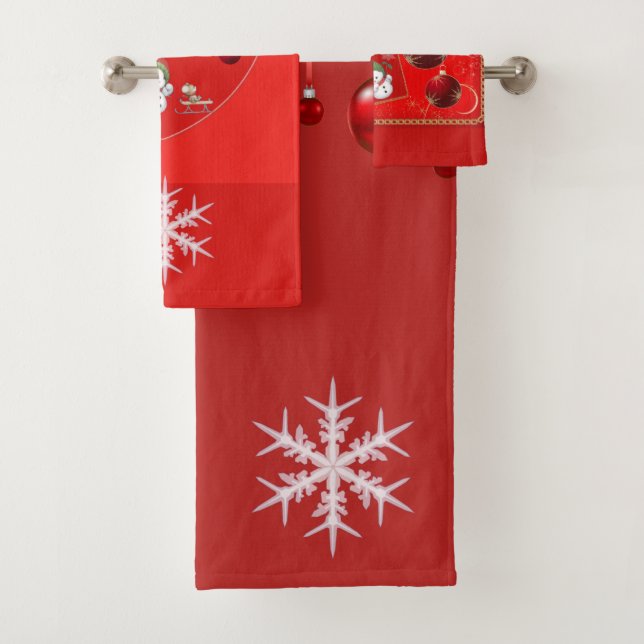 CONJUNTO DE TOALHAS COLEÇÃO DE NATAL SUZANNE ELIZABETH (Insitu)