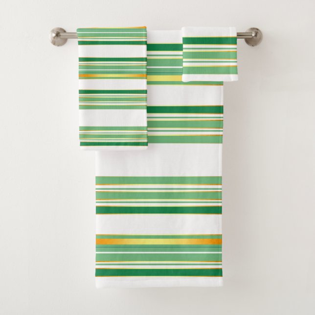 Conjunto De Toalhas Coleção de Textura Dourada Verde Popular Linen Lux (Insitu)