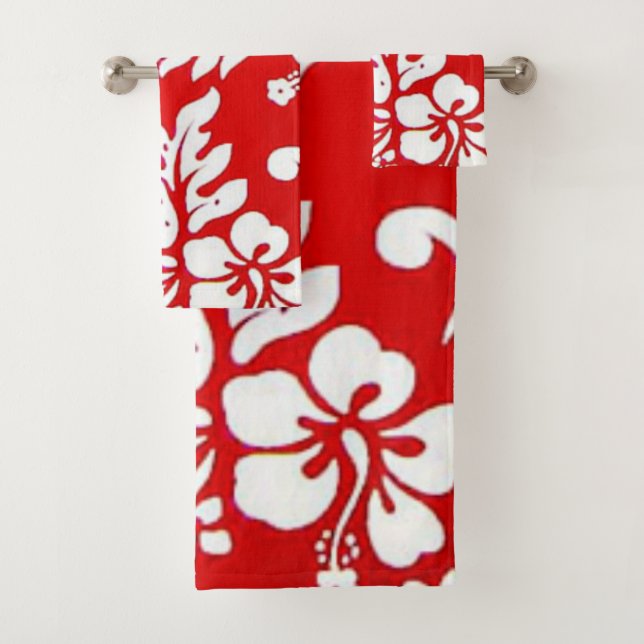 Conjunto De Toalhas Coleção Hawaii Aloha (Insitu)