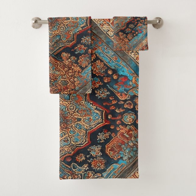 Conjunto De Toalhas Coleção Persa de Tendências de Padrões Antigos (Insitu)