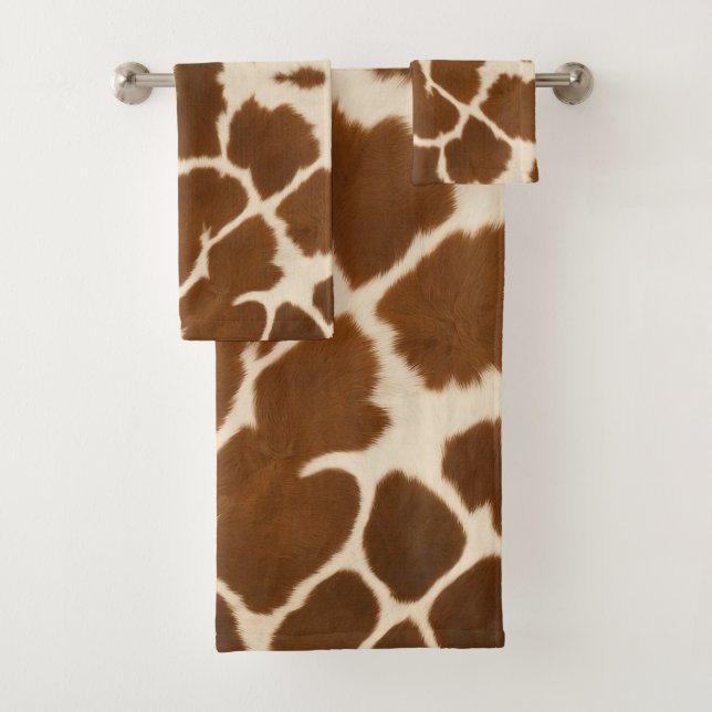 Conjunto De Toalhas Coleção Popular de Couro Mal de Vaca Elegante (Insitu)