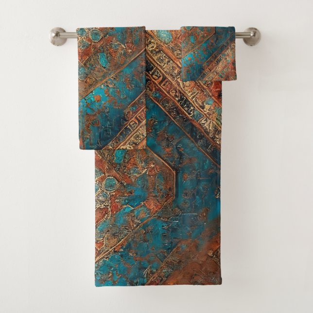 Conjunto De Toalhas Coleção Popular Persa Belo Padrão Antigo (Insitu)