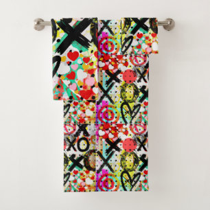 Conjunto De Toalhas Coleção XOXOXOXOXOXO
