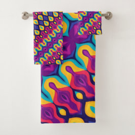 Conjunto De Toalhas Colírio de Pop para Retro Negrito