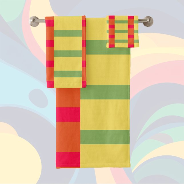 Conjunto De Toalhas Colores 3 verde vermelho (Criador carregado)