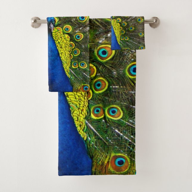 Conjunto De Toalhas Colorful peacock (Insitu)