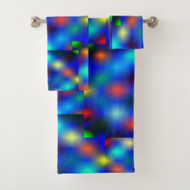 Conjunto De Toalhas Colorida, a imagem simula a flutuação da aba, sobr