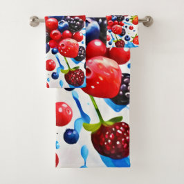 Conjunto De Toalhas Colorida Berry Fiesta Design