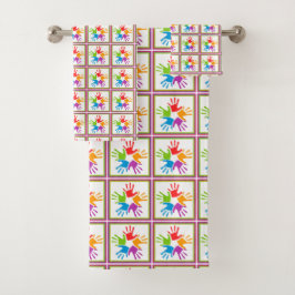 Conjunto de Toalhas Coloridas