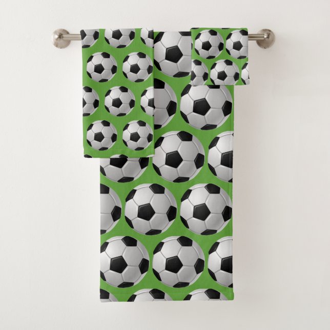 Conjunto De Toalhas Coluna de Design de Bolas de Futebol (Insitu)