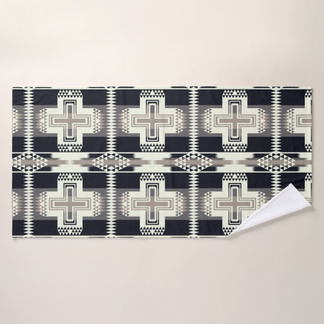 Conjunto de Toalhas com Desenho Nativo Americano P (Toalha de Banho)