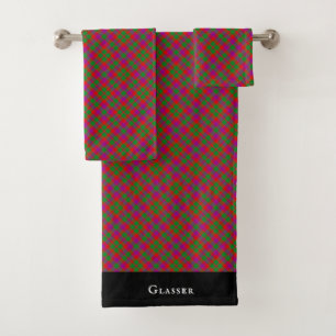 Conjunto de Toalhas com Xadrez Tartan da Cidade de