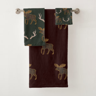 Conjunto De Toalhas Combo Antler & Moose