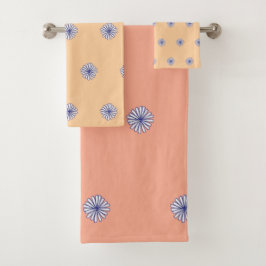 Conjunto De Toalhas Combo Presente Decoração para Casa Pétalas Brancas