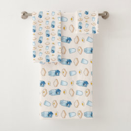 Conjunto De Toalhas Comidas de café da manhã (alienígena)