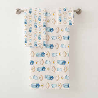 Conjunto De Toalhas Comidas de café da manhã (alienígena)