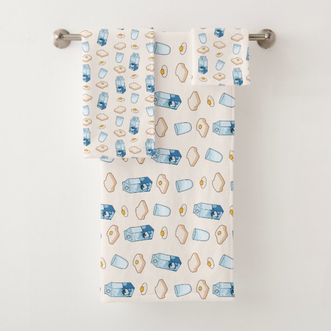 Conjunto De Toalhas Comidas de café da manhã (alienígena) (Insitu)