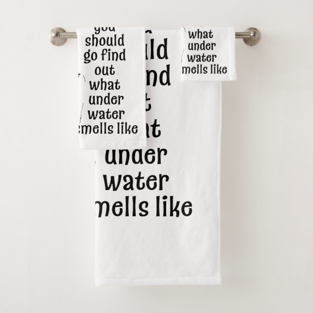 Conjunto De Toalhas Como é o cheiro submarino (Insitu)